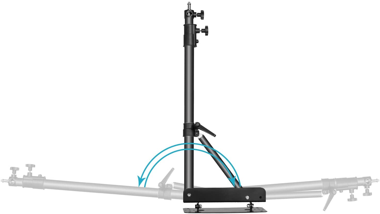 Otočný výložný stativ na zeď s kulovou hlavou - až 125 cm 5